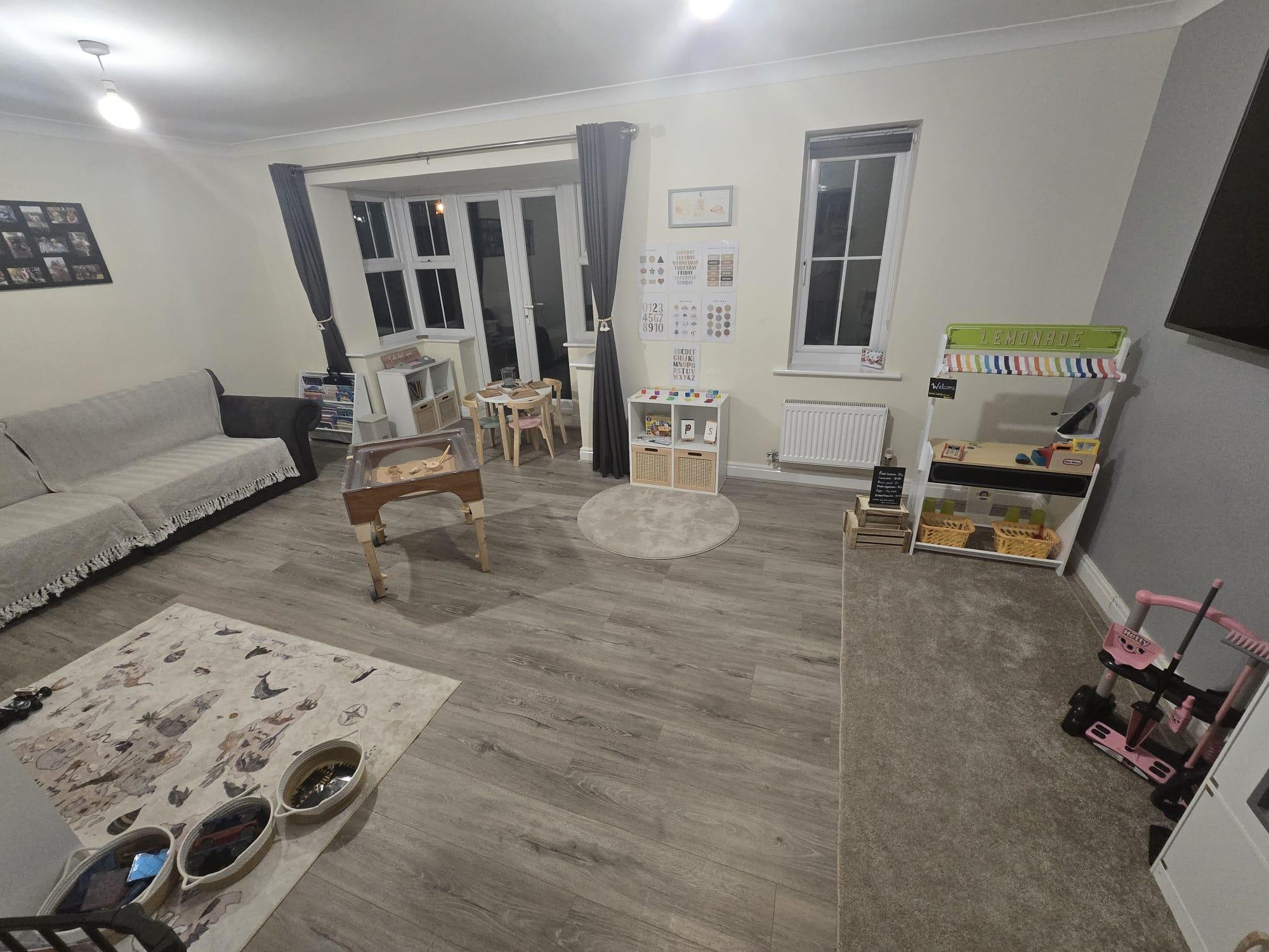 The main playroom at Little Angels childminding, Doncaster